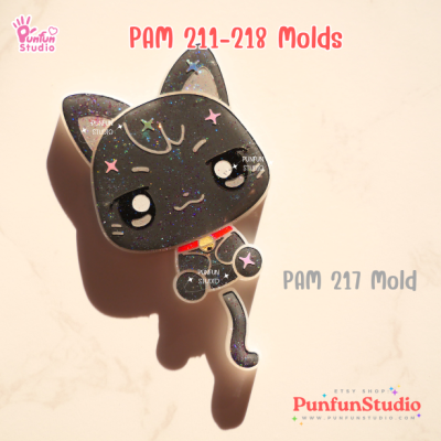 PAM 211-218 AT Animal Mold Set / K-POP / 8 Molds / Painting Anime Mold / Silicone Mold