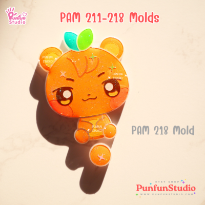 PAM 211-218 AT Animal Mold Set / K-POP / 8 Molds / Painting Anime Mold / Silicone Mold
