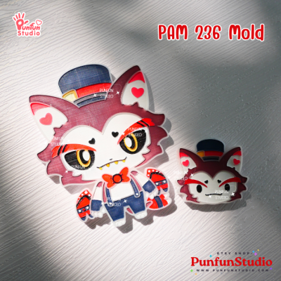 PAM 231 - 238 Demon Hotel Mold Set / Hazbin / Free Special Mold PAM 239 / Painting Anime Mold / Silicone Mold