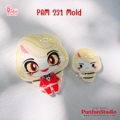 PAM 231 - 238 Demon Hotel Mold Set / Hazbin / Free Special Mold PAM 239 / Painting Anime Mold / Silicone Mold