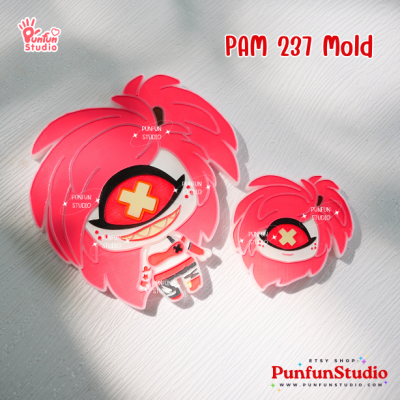 PAM 231 - 238 Demon Hotel Mold Set / Hazbin / Free Special Mold PAM 239 / Painting Anime Mold / Silicone Mold