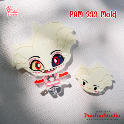 PAM 231 - 238 Demon Hotel Mold Set / Hazbin / Free Special Mold PAM 239 / Painting Anime Mold / Silicone Mold