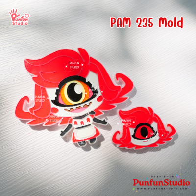 PAM 231 - 238 Demon Hotel Mold Set / Hazbin / Free Special Mold PAM 239 / Painting Anime Mold / Silicone Mold