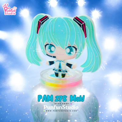 PAM 278 Miku Mold / Painting Anime Mold / Painted Resin / Silicone Mold