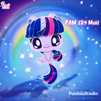 Pony PAM 285, 286, 287, 288, 289, 290 / Painting Anime Mold / Painted Resin / Silicone Mold