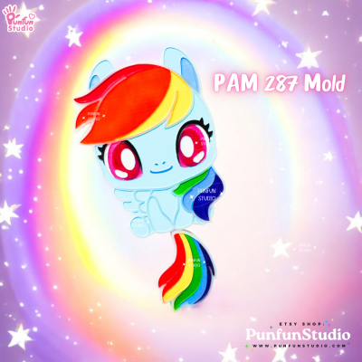 Pony PAM 285, 286, 287, 288, 289, 290 / Painting Anime Mold / Painted Resin / Silicone Mold