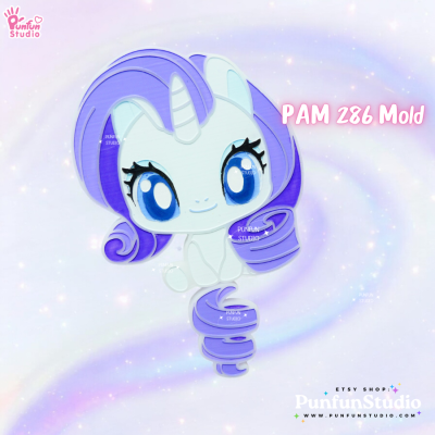 Pony PAM 285, 286, 287, 288, 289, 290 / Painting Anime Mold / Painted Resin / Silicone Mold