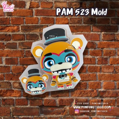 PAM 291-294, 513, 517, 523 / Five Night / Painting Anime Mold / Silicone Mold