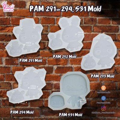 PAM 291-294, 513 / Five Night / Painting Anime Mold / Silicone Mold