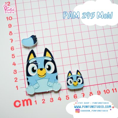 Bluey Mold PAM 295, 394 Mold / Painting Anime Mold / Silicone Mold