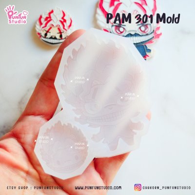 PAM 299, 300, 301 Danda Mold / Painting Anime Mold / Silicone Mold