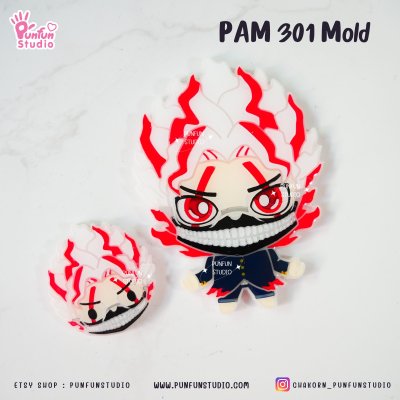 PAM 299, 300, 301 Danda Mold / Painting Anime Mold / Silicone Mold