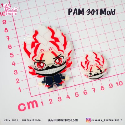 PAM 299, 300, 301 Danda Mold / Painting Anime Mold / Silicone Mold