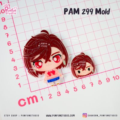 PAM 299, 300, 301 Danda Mold / Painting Anime Mold / Silicone Mold