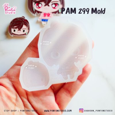 PAM 299, 300, 301 Danda Mold / Painting Anime Mold / Silicone Mold