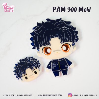 PAM 299, 300, 301 Danda Mold / Painting Anime Mold / Silicone Mold