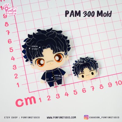 PAM 299, 300, 301 Danda Mold / Painting Anime Mold / Silicone Mold