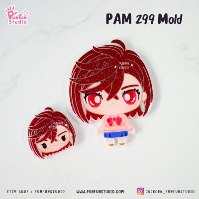 PAM 299, 300, 301 Danda Mold / Painting Anime Mold / Silicone Mold