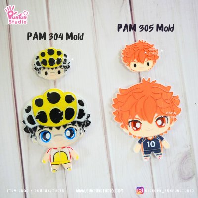 PAM 304, 305 Sport Anime Mold / Painting Anime Mold / Silicone Mold