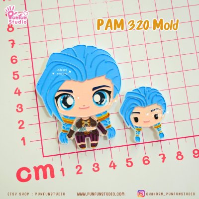 PAM 319, 320 V & J Arcane Mold / League of Legend Mold / Painting Anime Mold / Silicone Mold