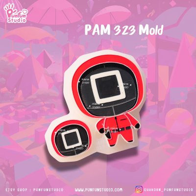 PAM 321, 322, 323, 324, 325 Squid Game Mold / Painting Anime Mold / Silicone Mold