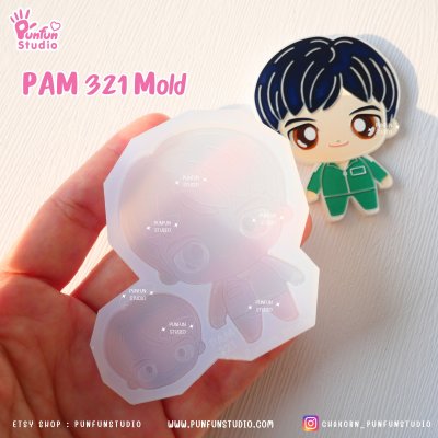 PAM 321, 322, 323, 324, 325 Squid Game Mold / Painting Anime Mold / Silicone Mold
