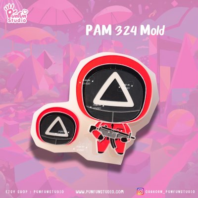 PAM 321, 322, 323, 324, 325 Squid Game Mold / Painting Anime Mold / Silicone Mold