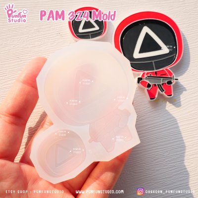 PAM 321, 322, 323, 324, 325 Squid Game Mold / Painting Anime Mold / Silicone Mold