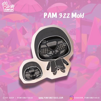 PAM 321, 322, 323, 324, 325 Squid Game Mold / Painting Anime Mold / Silicone Mold