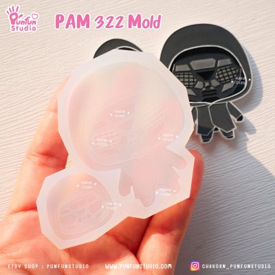 PAM 321, 322, 323, 324, 325 Squid Game Mold / Painting Anime Mold / Silicone Mold