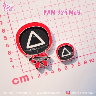 PAM 321, 322, 323, 324, 325 Squid Game Mold / Painting Anime Mold / Silicone Mold