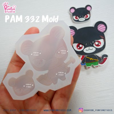 Fairy Cat PAM 330, 331, 332 Mold / Happy / Painting Anime Mold / Silicone Mold