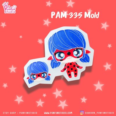 Lady B Mold PAM 335, 336 / Painting Anime Mold / Silicone Mold