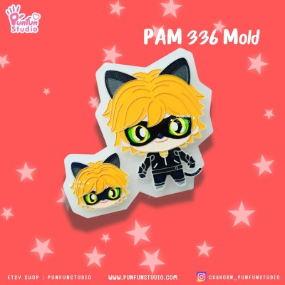 Lady B Mold PAM 335, 336 / Painting Anime Mold / Silicone Mold