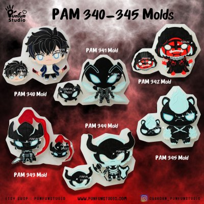 Solo Hunter Mold PAM 340, 341, 342, 343, 344, 345 Mold / Silicone Mold / Epoxy Resin / Painting Anime Mold