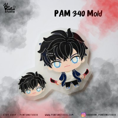 Solo Hunter Mold PAM 340, 341, 342, 343, 344, 345 Mold / Silicone Mold / Epoxy Resin / Painting Anime Mold