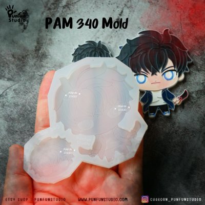 Solo Hunter Mold PAM 340, 341, 342, 343, 344, 345 Mold / Silicone Mold / Epoxy Resin / Painting Anime Mold