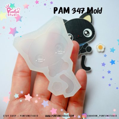 Cutie Animal Mold PAM 346, 347, 348 / Painting Anime Mold / Silicone Mold