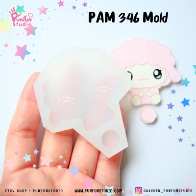 Cutie Animal Mold PAM 346, 347, 348 / Painting Anime Mold / Silicone Mold