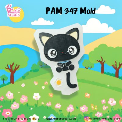 Cutie Animal Mold PAM 346, 347, 348 / Painting Anime Mold / Silicone Mold
