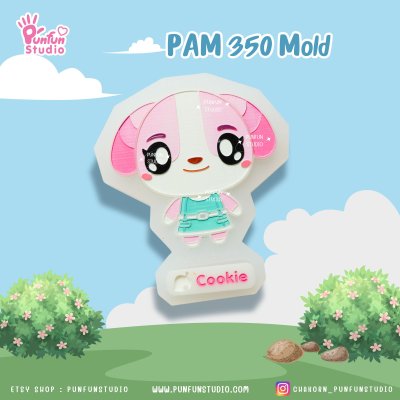 Animal Crossing Mold PAM 349, 350 / Painting Anime Mold / Silicone Mold