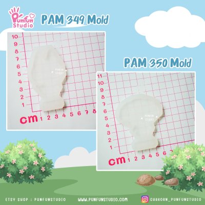 Animal Crossing Mold PAM 349, 350 / Painting Anime Mold / Silicone Mold