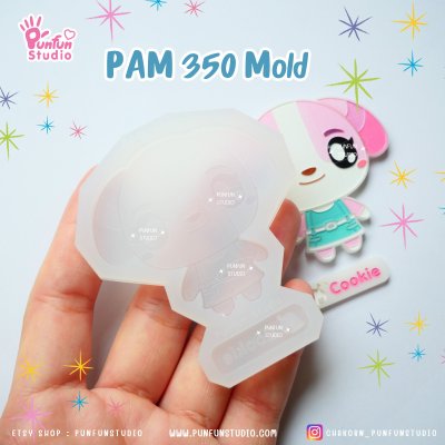 Animal Crossing Mold PAM 349, 350 / Painting Anime Mold / Silicone Mold