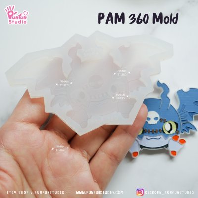 Digimold PAM 360, 361, 362, 363 / Painting Anime Mold / Silicone Mold