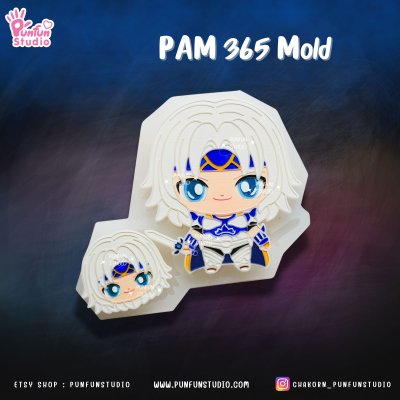 Final Fantasy IV Mold / PAM 358, 364, 365, 366, 367, 368, 369 / FF4 / Painting Anime Mold / Silicone Mold
