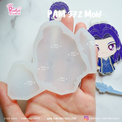 Apothecary Mold PAM 371, 372 / Painting Anime Mold / Silicone Mold