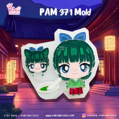 Apothecary Mold PAM 371, 372 / Painting Anime Mold / Silicone Mold