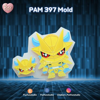 Digimold PAM 397, 398, 399, 340, 341 Mold / Painting Anime Mold / Silicone Mold