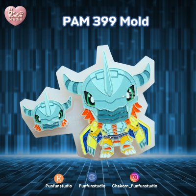 Digimold PAM 397, 398, 399, 340, 341 Mold / Painting Anime Mold / Silicone Mold