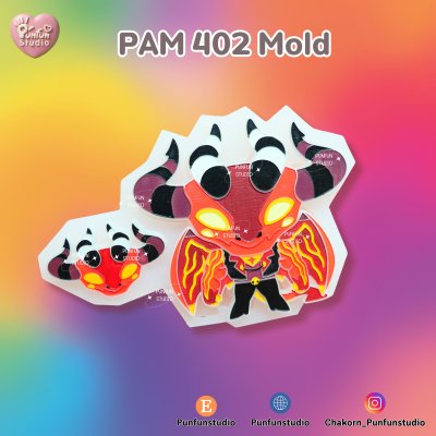 PAM 239, 359, 402-406 Demon Hotel Mold Set / Hazbin  / Seven Deadly Sins / Painting Anime Mold / Silicone Mold